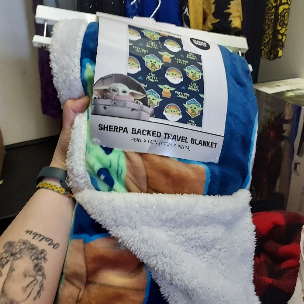 Star wars sherpa backed travel blanket